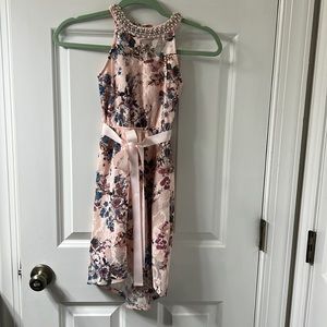 Beautiful high low lace party dress for girls